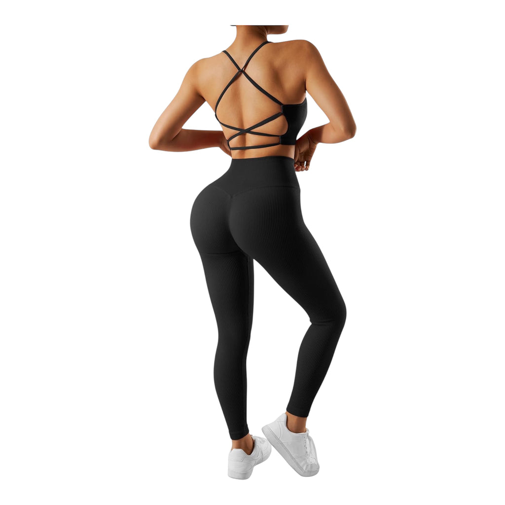 Ensemble Fitness Premium "RXRXCOCO" – Côtelé, Sans Couture & Sculptant