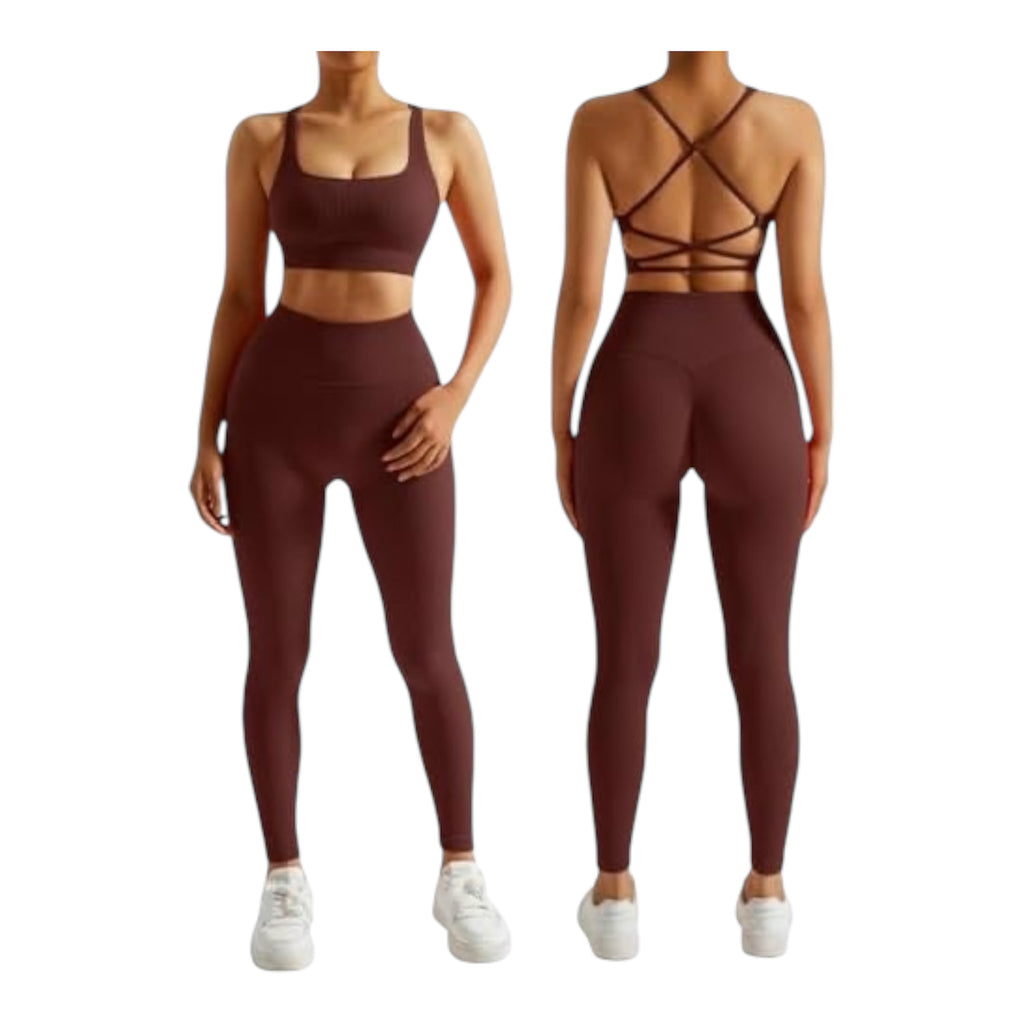 Ensemble Fitness Premium "RXRXCOCO" – Côtelé, Sans Couture & Sculptant