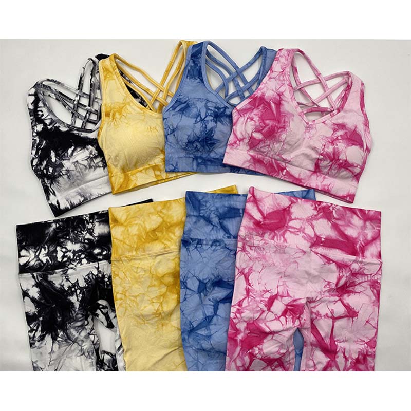 Ensemble Fitness "Mood" – Tie-Dye Sculptant & Technologie Sans Coutures