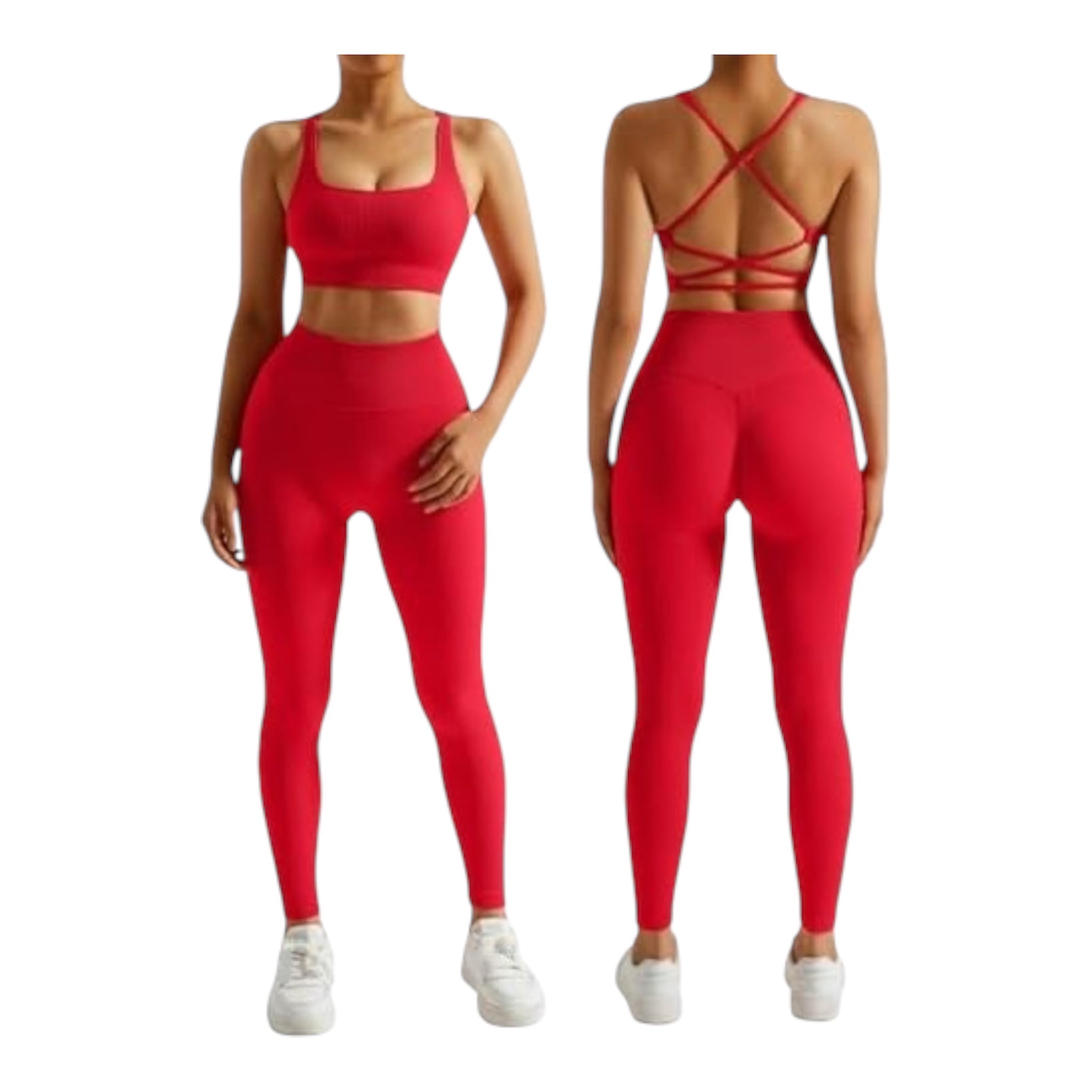 Ensemble Fitness Premium "RXRXCOCO" – Côtelé, Sans Couture & Sculptant