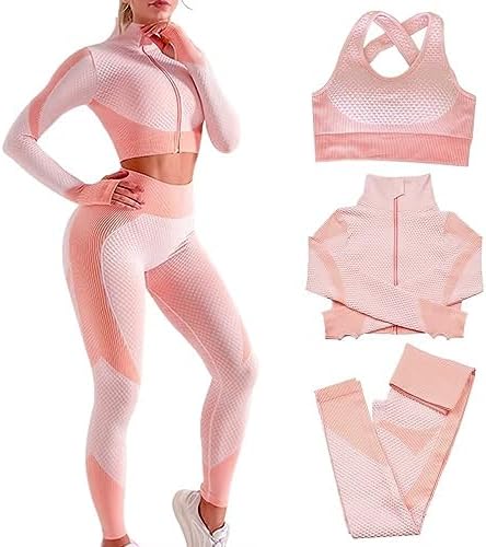 Ensemble "Total Look" 3 Pièces – Brassière, Legging & Veste Performance