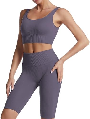 Ensemble Fitness "Duo Sinophant" – Brassière & Legging Gainant (Set 2 Pièces)