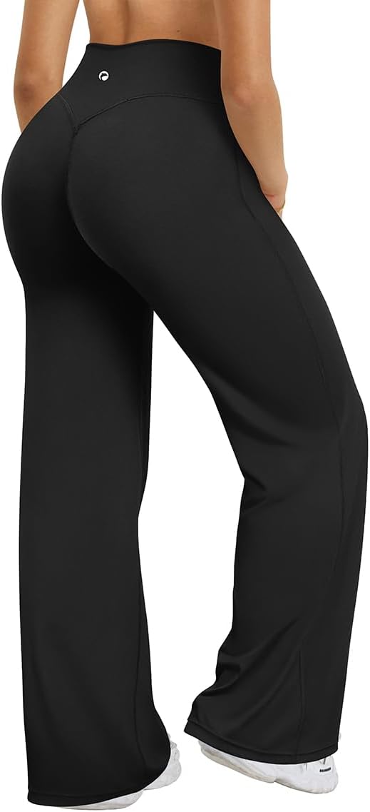 Pantalon "Élan" – Coupe Droite Fluide, Taille Haute & Confort Absolu