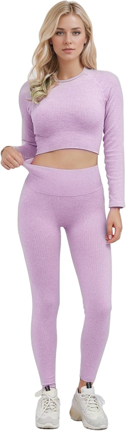 Ensemble Fitness "Duo Sinophant" – Brassière & Legging Gainant (Set 2 Pièces)