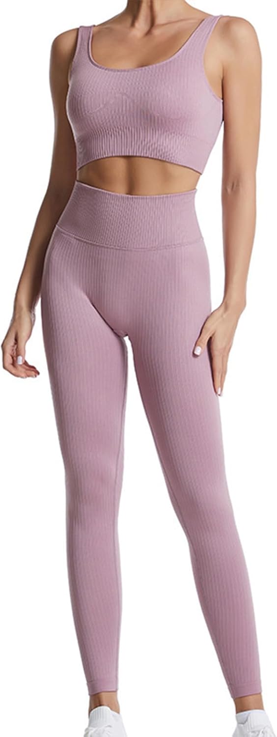 Ensemble Fitness "Duo Sinophant" – Brassière & Legging Gainant (Set 2 Pièces)