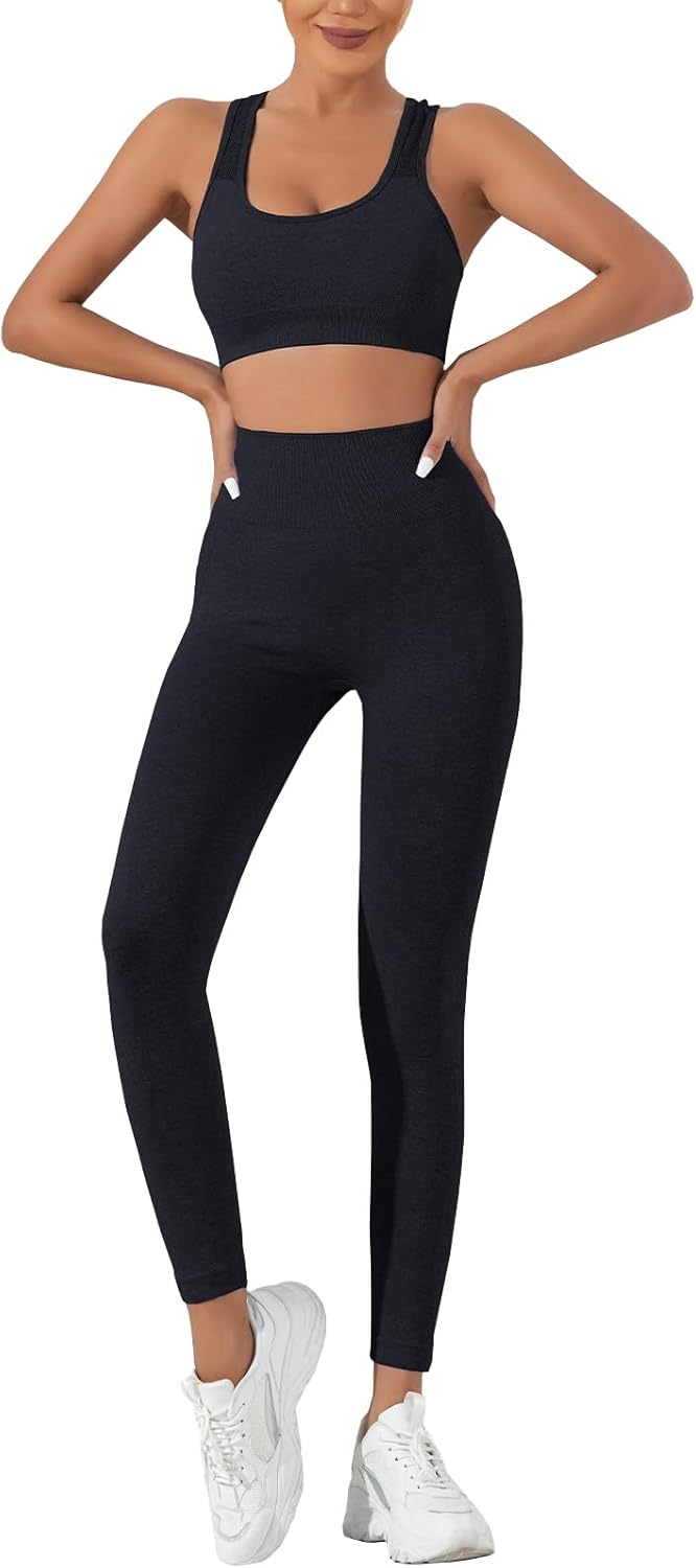 Ensemble Yoga & Fitness "Infinity" – Duo Brassière & Legging Haute Performance