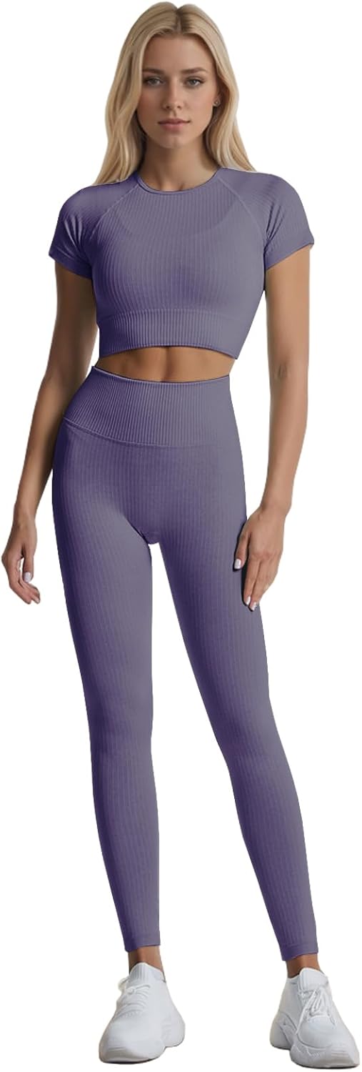 Ensemble Fitness "Duo Sinophant" – Brassière & Legging Gainant (Set 2 Pièces)