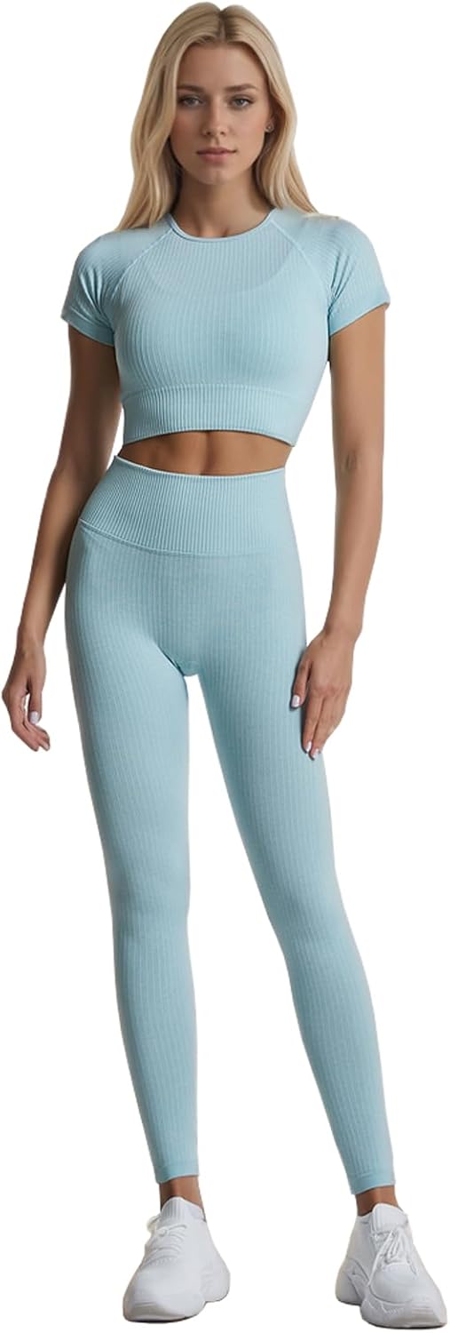 Ensemble Fitness "Duo Sinophant" – Brassière & Legging Gainant (Set 2 Pièces)