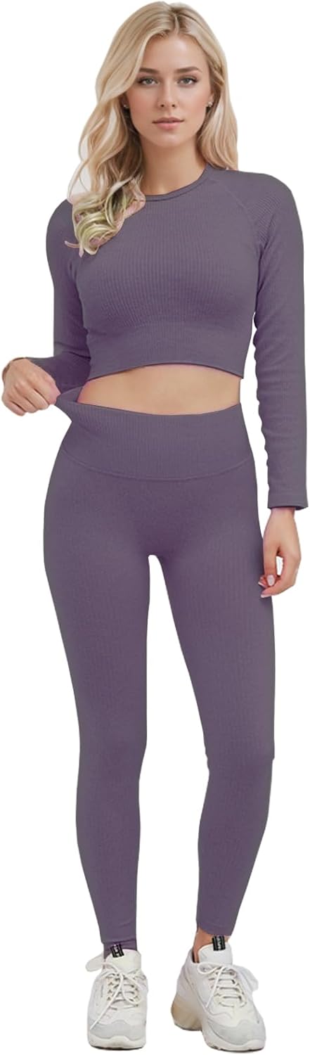 Ensemble Fitness "Duo Sinophant" – Brassière & Legging Gainant (Set 2 Pièces)