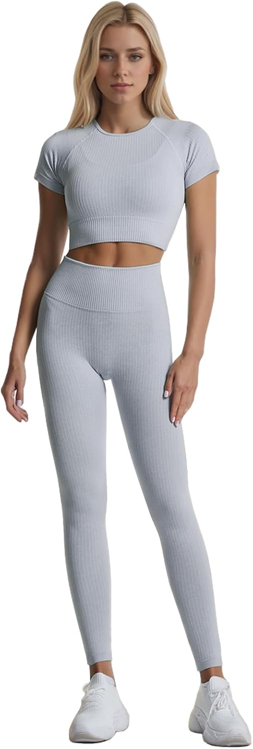 Ensemble Fitness "Duo Sinophant" – Brassière & Legging Gainant (Set 2 Pièces)