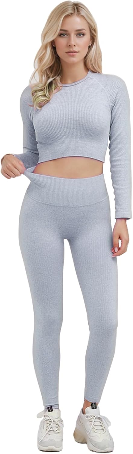 Ensemble Fitness "Duo Sinophant" – Brassière & Legging Gainant (Set 2 Pièces)