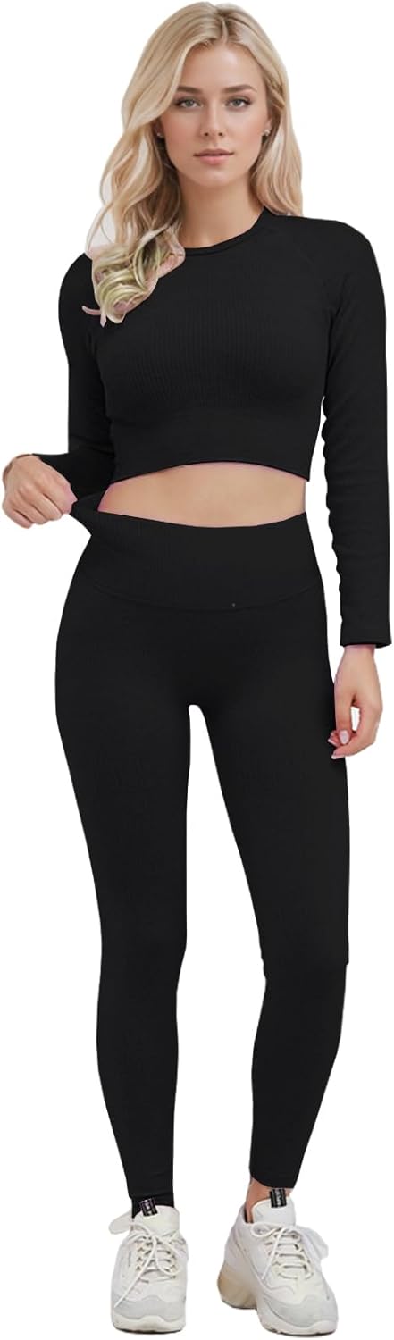 Ensemble Fitness "Duo Sinophant" – Brassière & Legging Gainant (Set 2 Pièces)