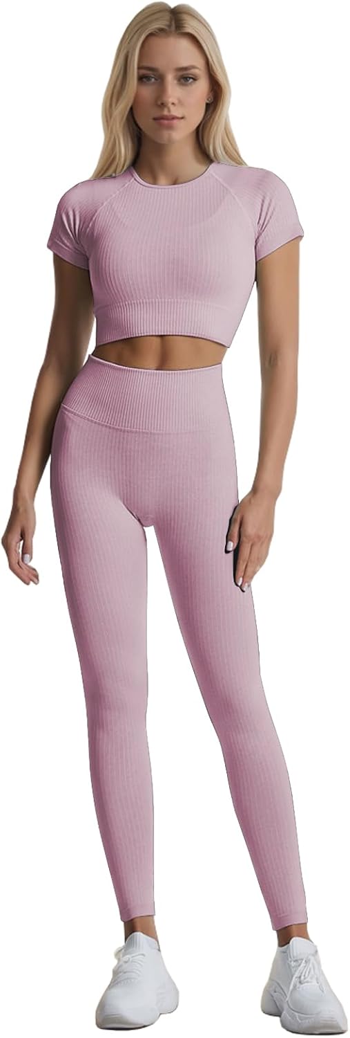 Ensemble Fitness "Duo Sinophant" – Brassière & Legging Gainant (Set 2 Pièces)