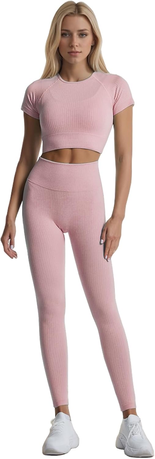 Ensemble Fitness "Duo Sinophant" – Brassière & Legging Gainant (Set 2 Pièces)