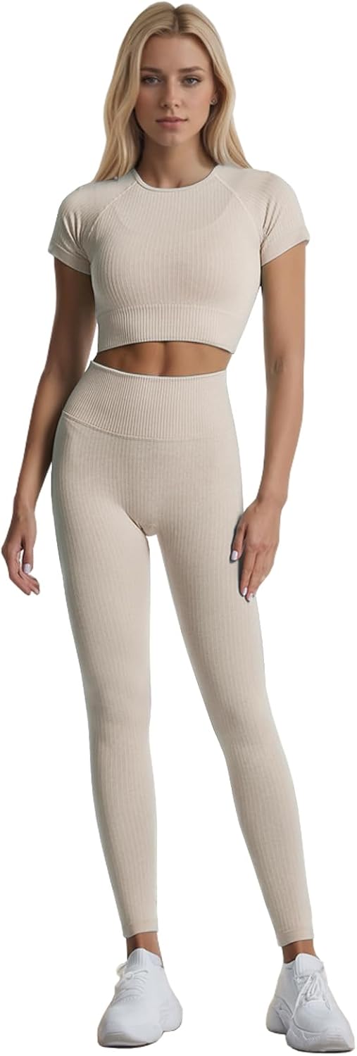 Ensemble Fitness "Duo Sinophant" – Brassière & Legging Gainant (Set 2 Pièces)