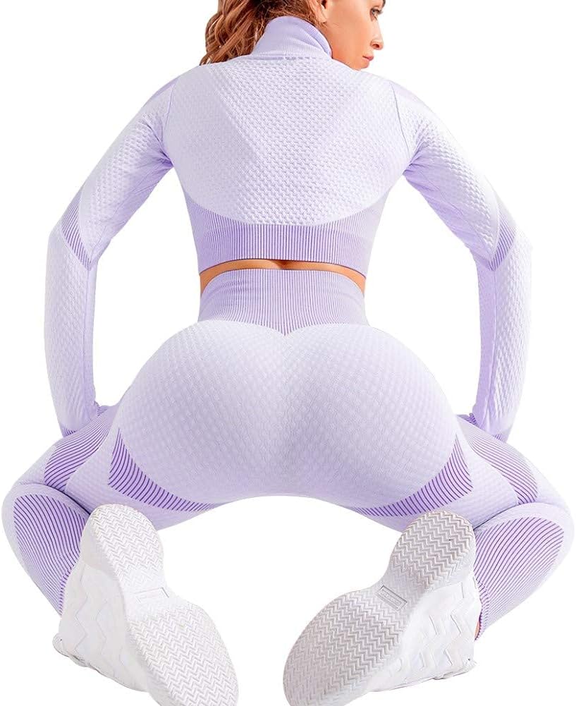 Ensemble "Total Look" 3 Pièces – Brassière, Legging & Veste Performance