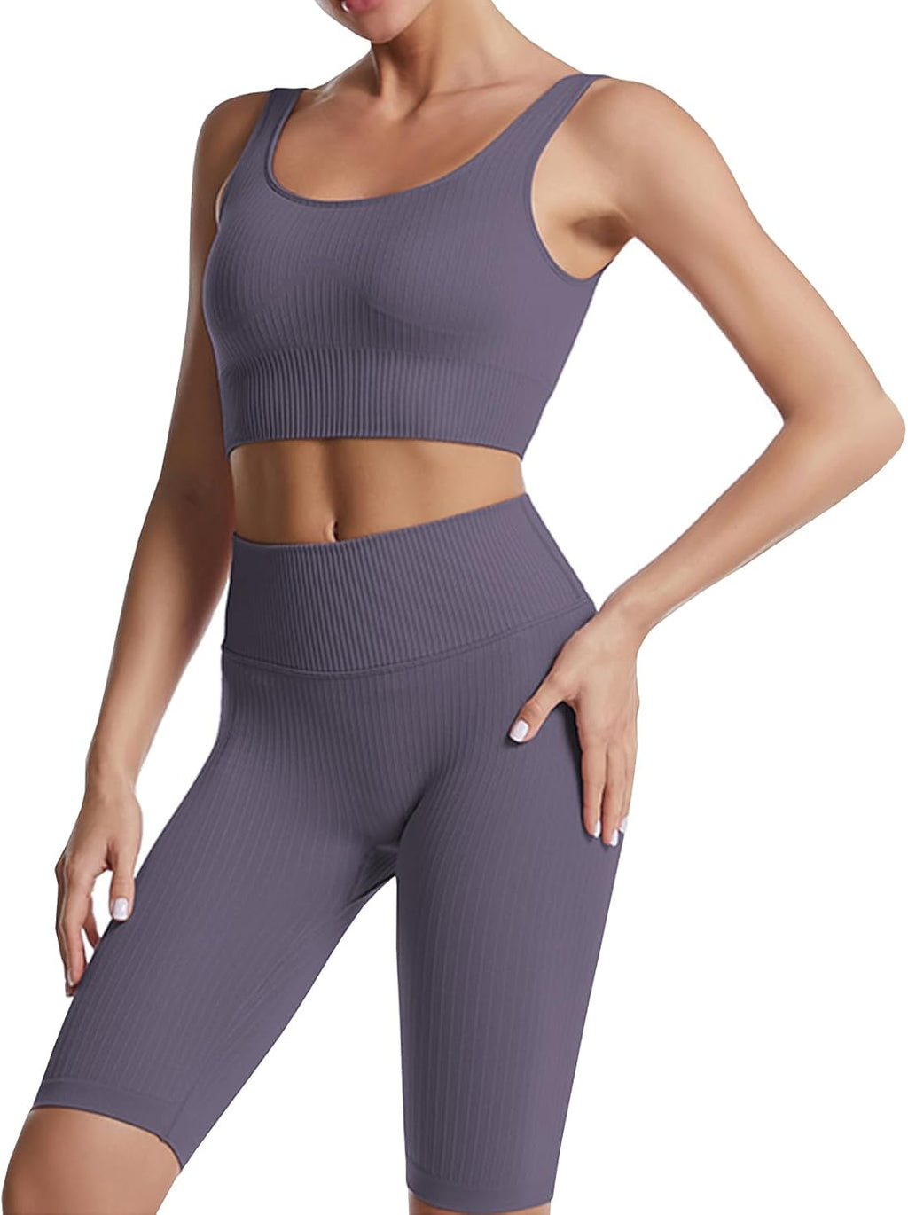 Ensemble Fitness "Duo Sinophant" – Brassière & Legging Gainant (Set 2 Pièces)