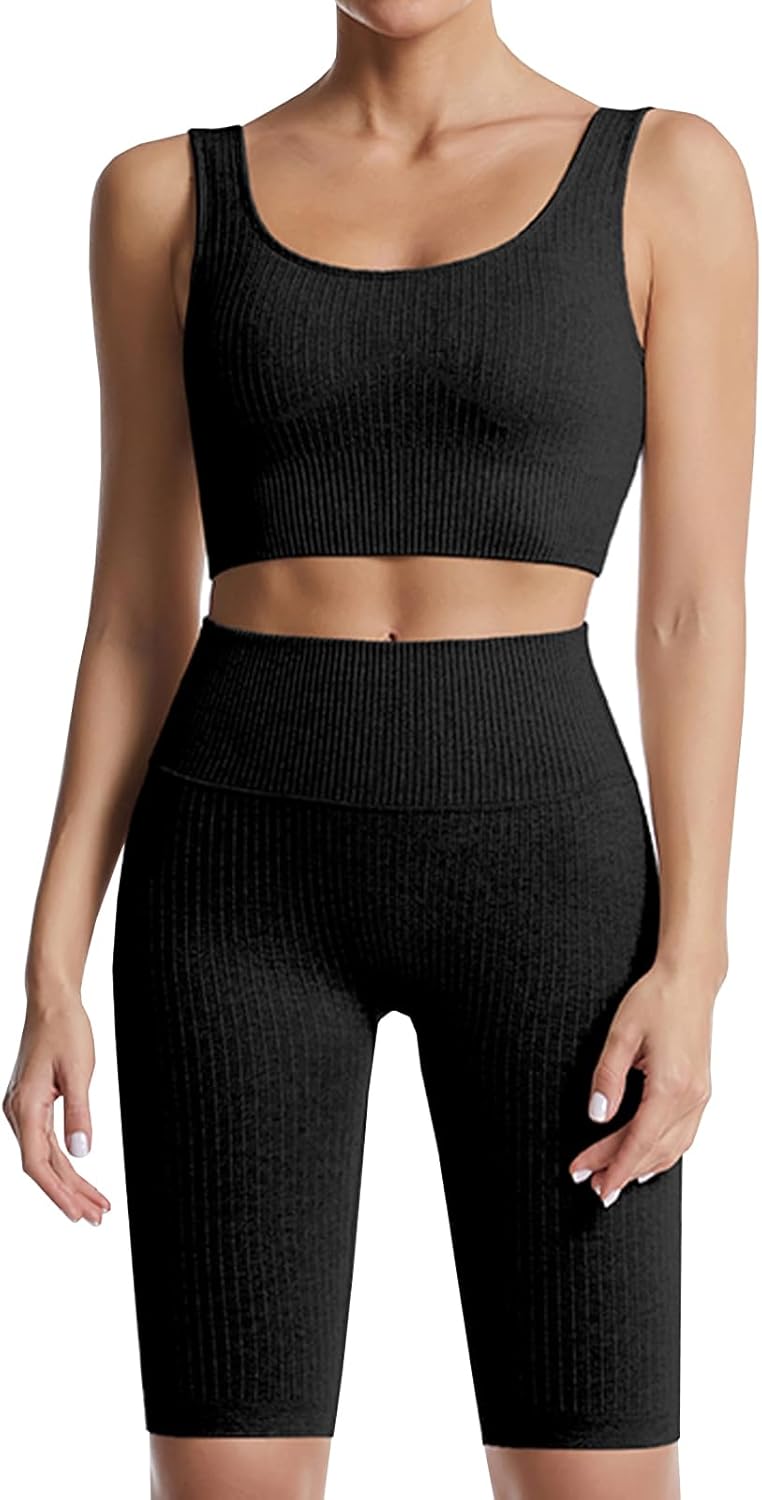 Ensemble Fitness "Duo Sinophant" – Brassière & Legging Gainant (Set 2 Pièces)