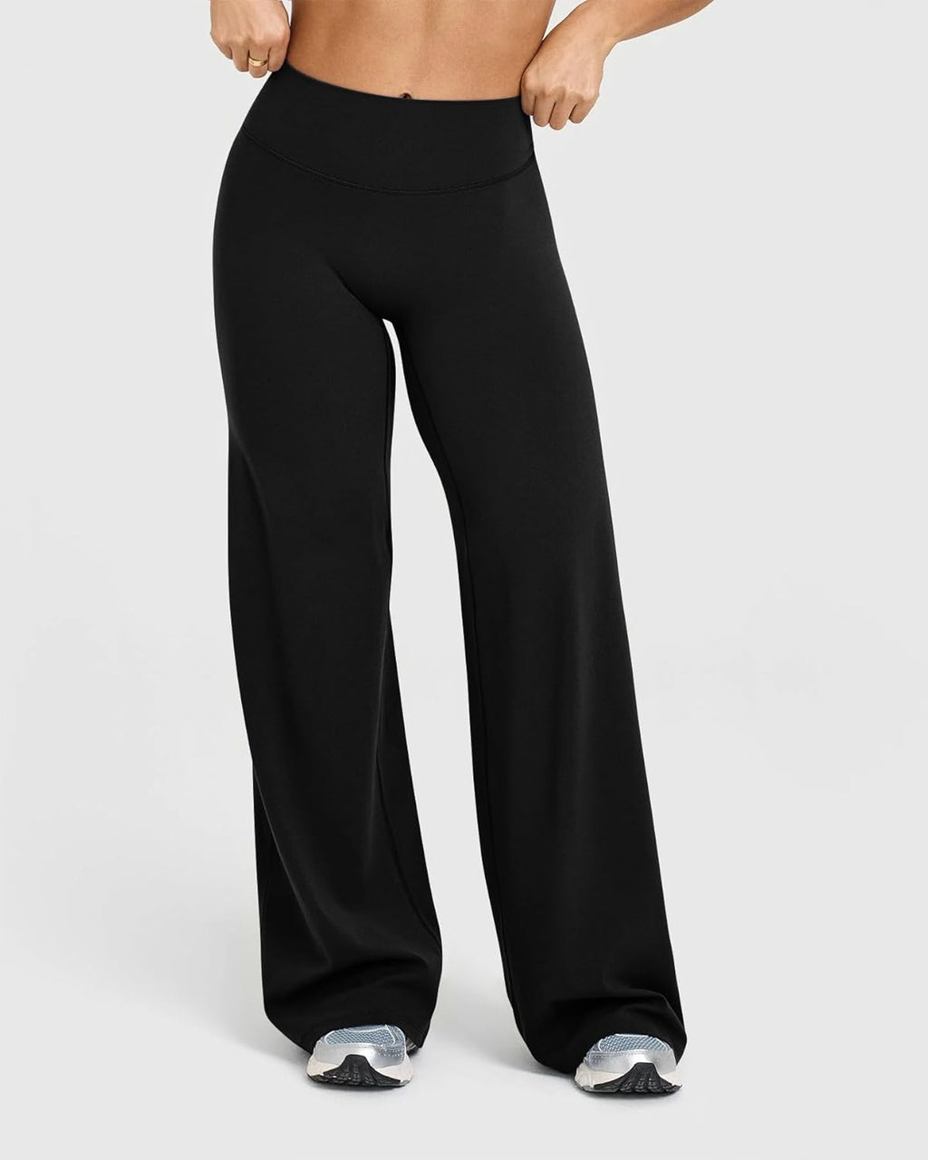 Pantalon "Élan" – Coupe Droite Fluide, Taille Haute & Confort Absolu
