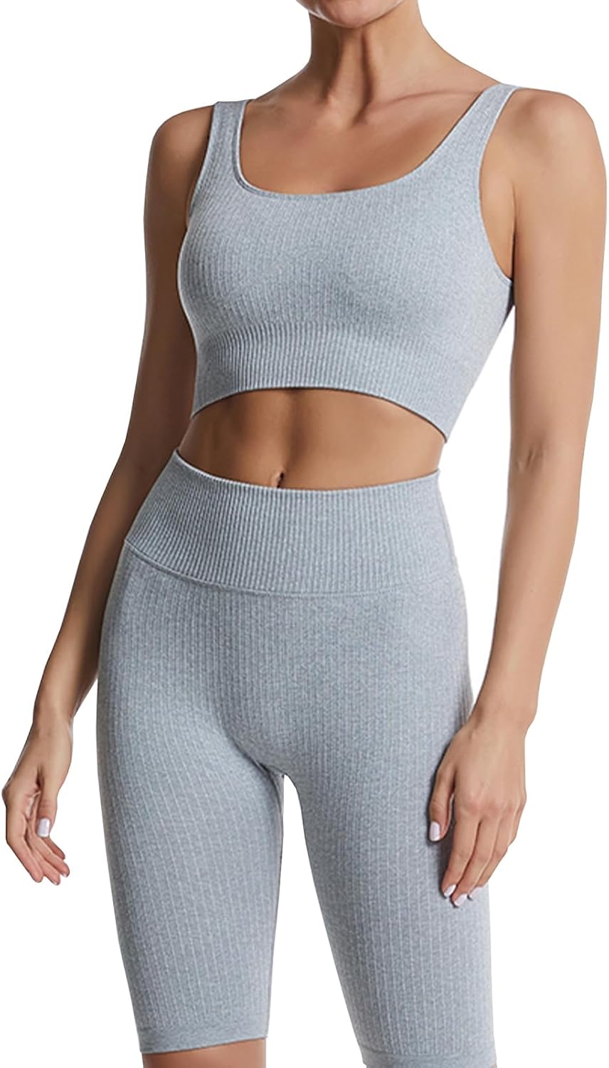 Ensemble Fitness "Duo Sinophant" – Brassière & Legging Gainant (Set 2 Pièces)