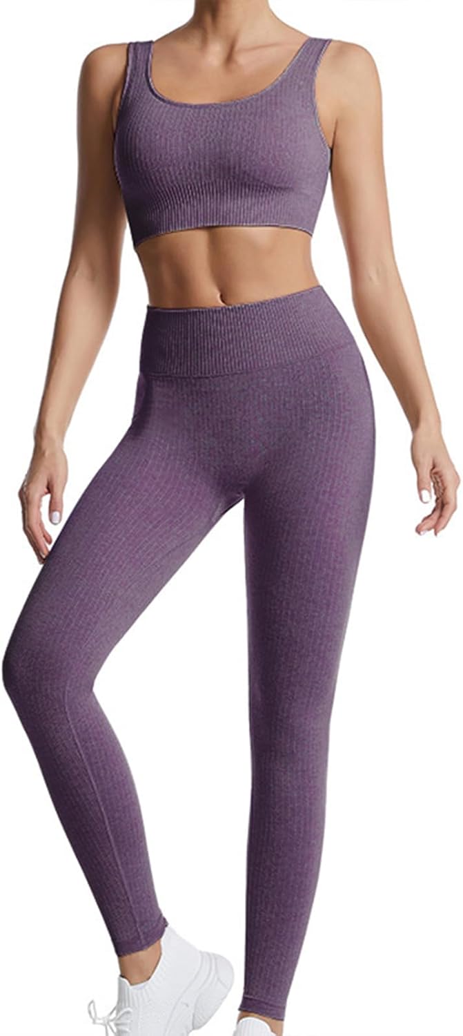 Ensemble Fitness "Duo Sinophant" – Brassière & Legging Gainant (Set 2 Pièces)