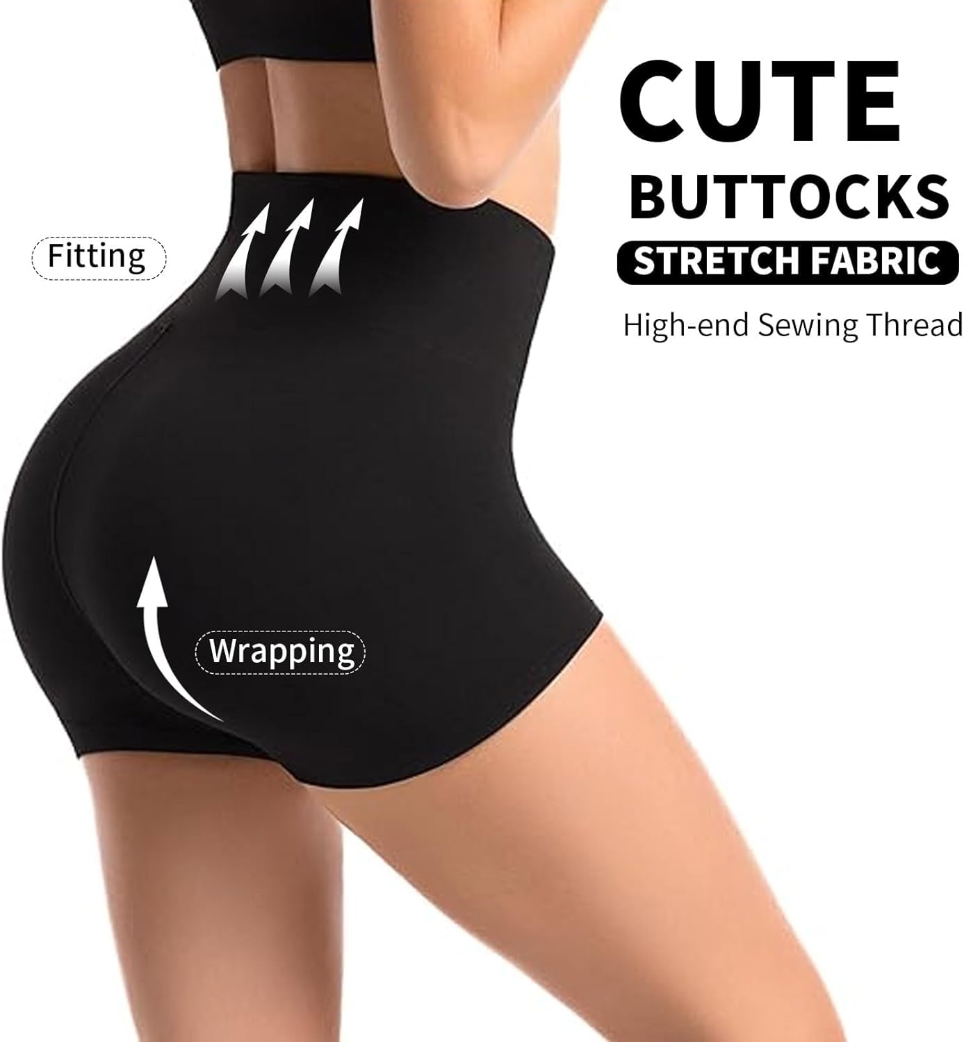 Short de Sport Performance – Taille Haute, Gainant & Anti-Friction