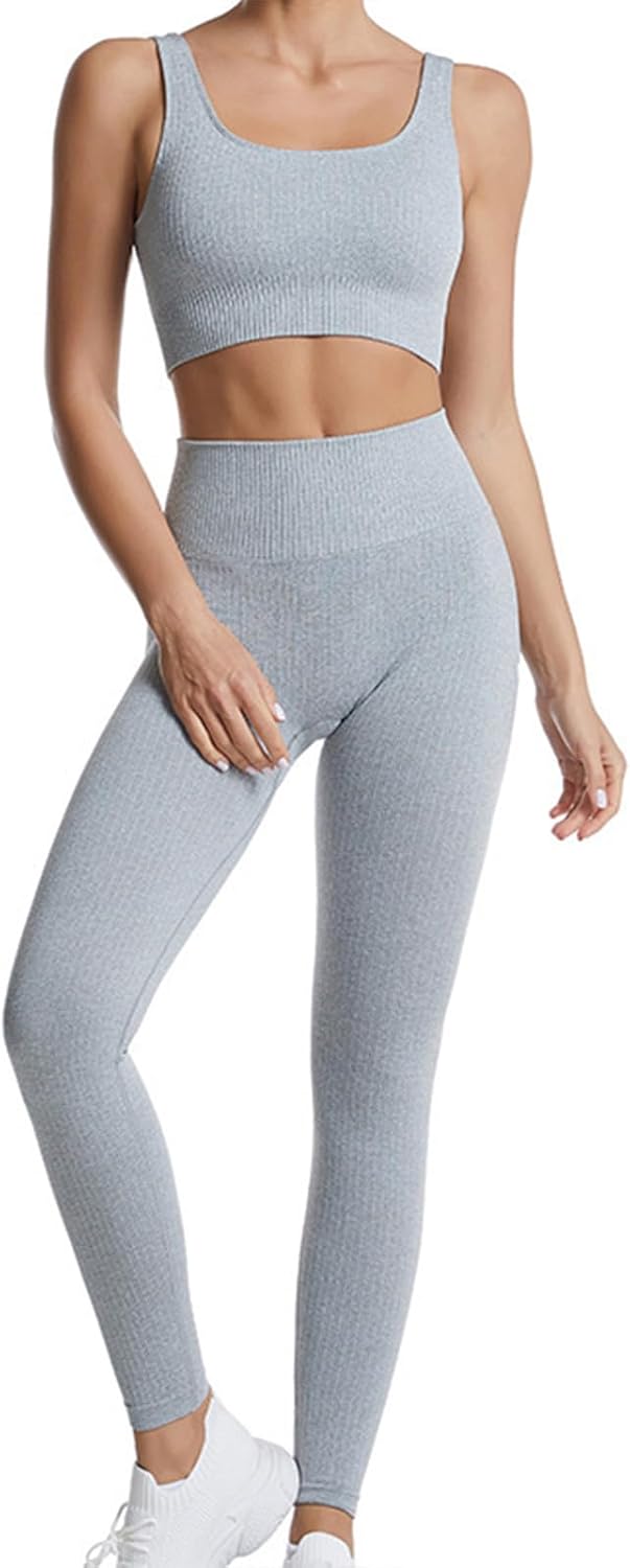 Ensemble Fitness "Duo Sinophant" – Brassière & Legging Gainant (Set 2 Pièces)