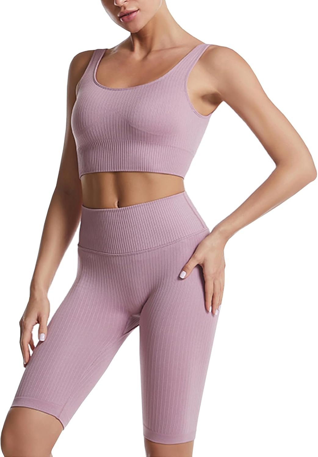 Ensemble Fitness "Duo Sinophant" – Brassière & Legging Gainant (Set 2 Pièces)