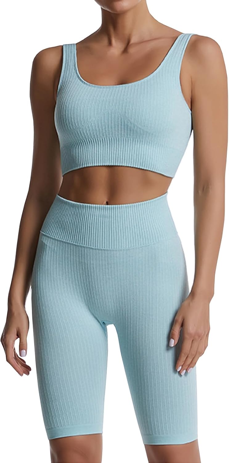 Ensemble Fitness "Duo Sinophant" – Brassière & Legging Gainant (Set 2 Pièces)