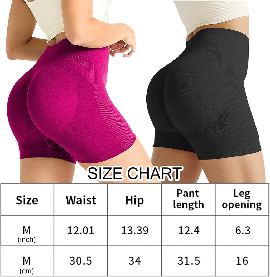 Duo Shorts Performance – Taille Haute, Anti-Friction & Gainant (Pack de 2)