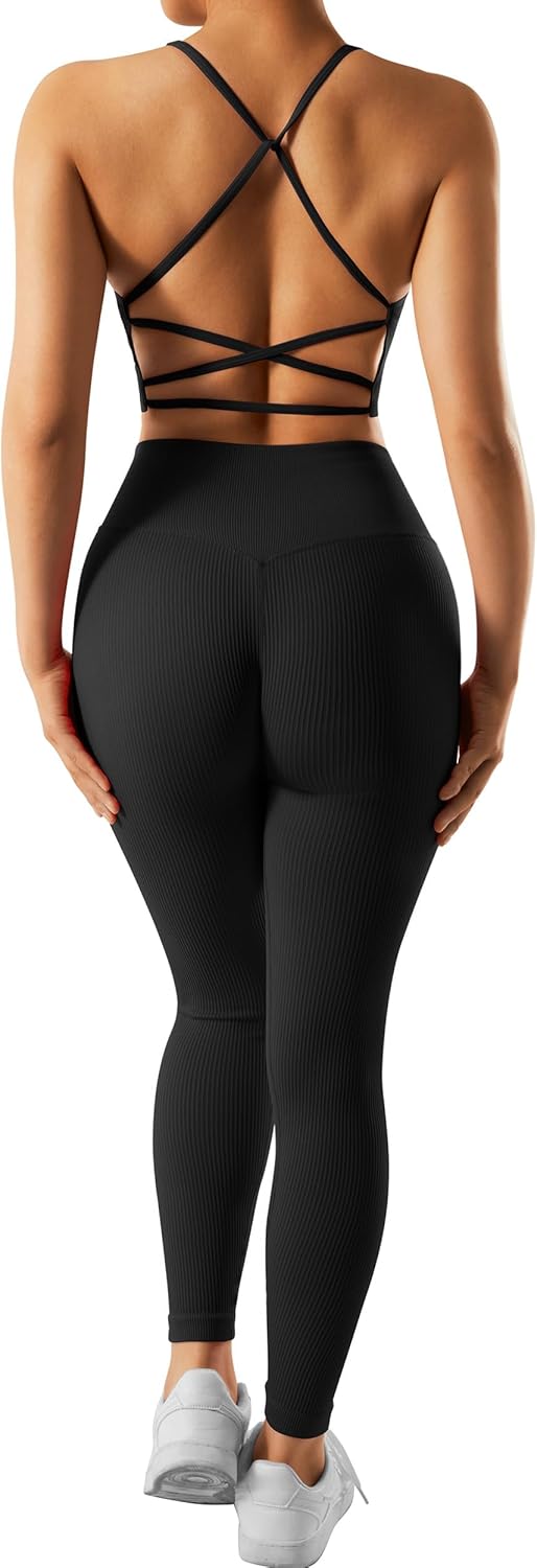 Ensemble Fitness Premium "RXRXCOCO" – Côtelé, Sans Couture & Sculptant