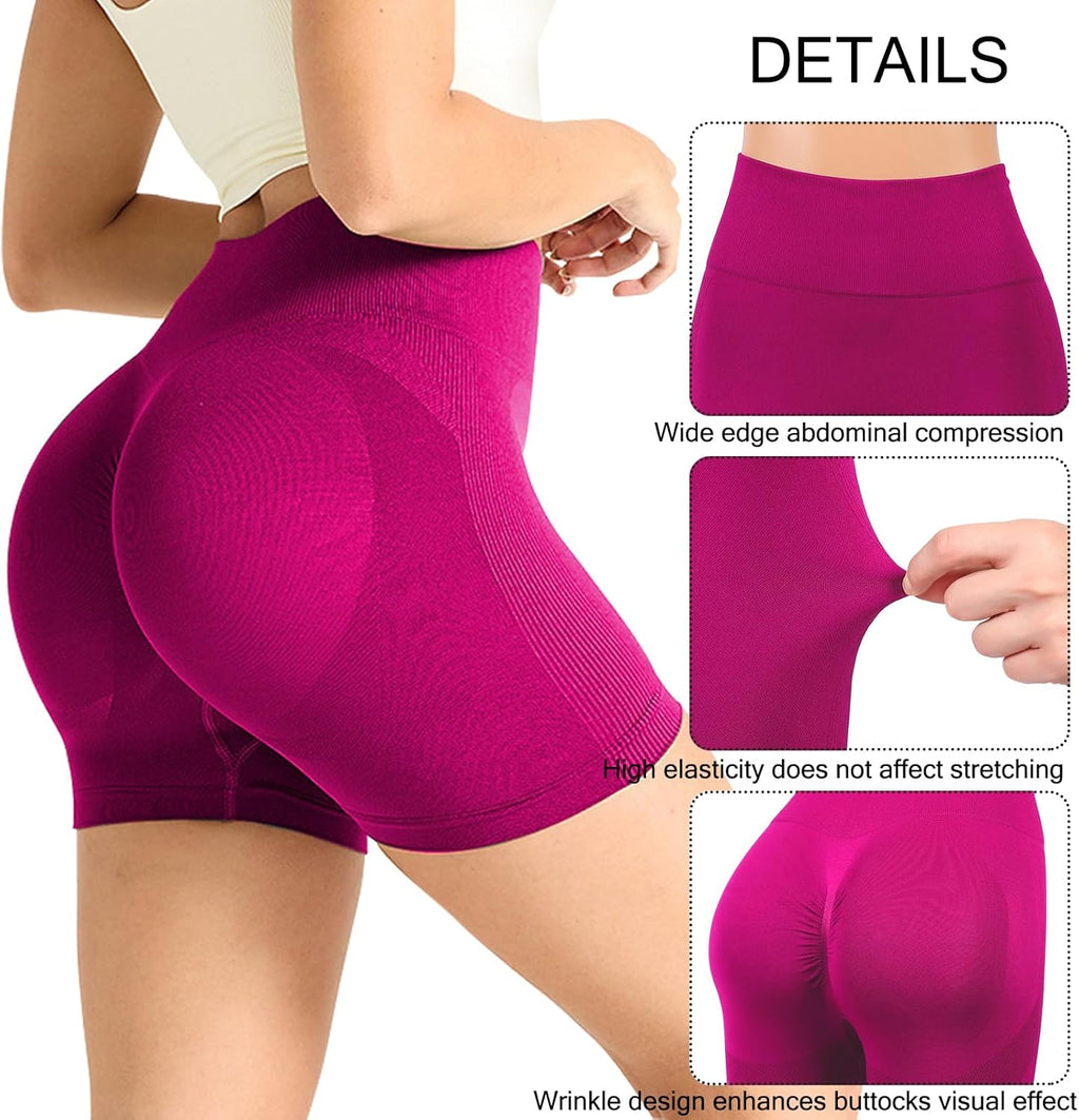 Duo Shorts Performance – Taille Haute, Anti-Friction & Gainant (Pack de 2)