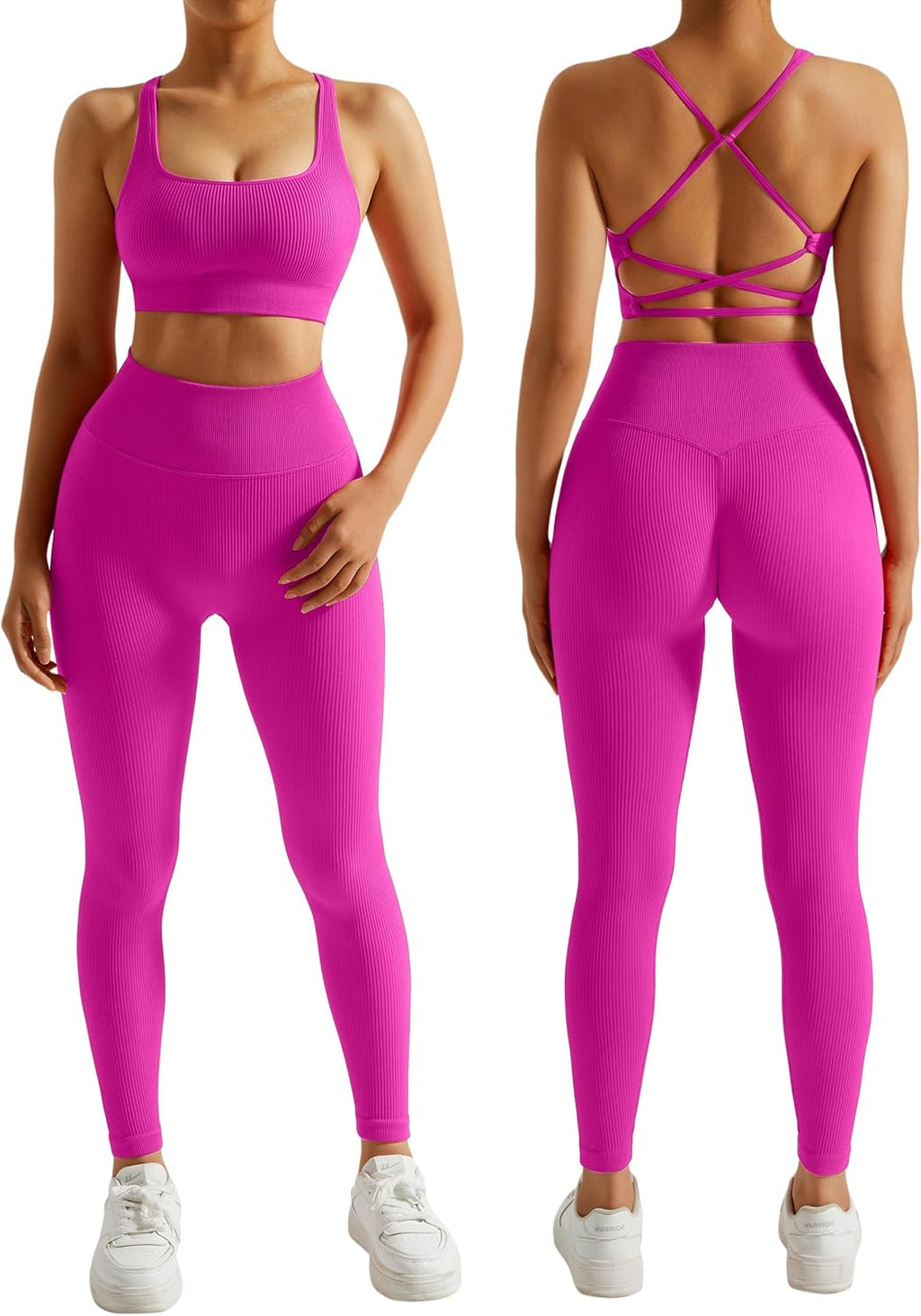 Ensemble Fitness Premium "RXRXCOCO" – Côtelé, Sans Couture & Sculptant