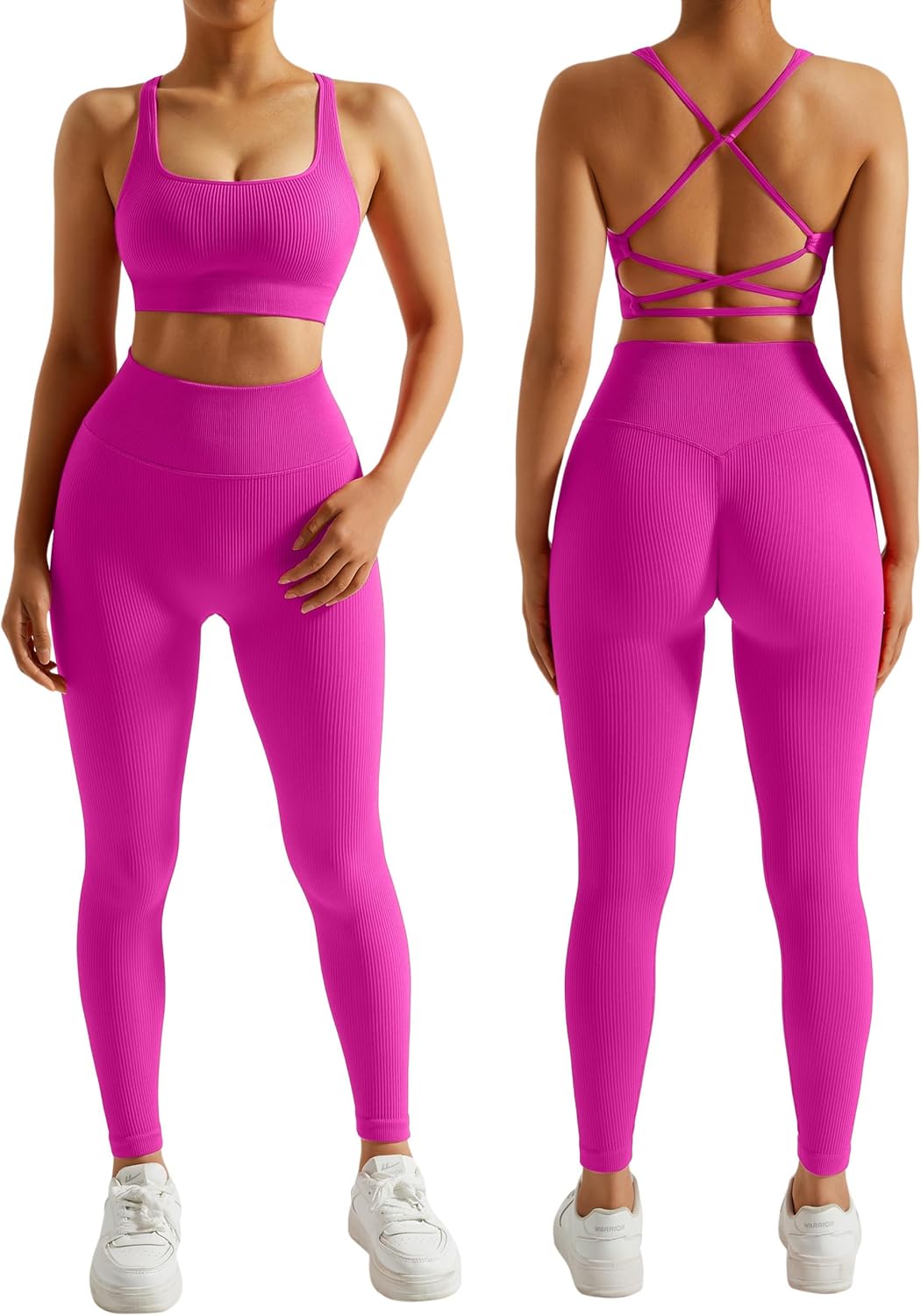 Ensemble Fitness Premium "RXRXCOCO" – Côtelé, Sans Couture & Sculptant