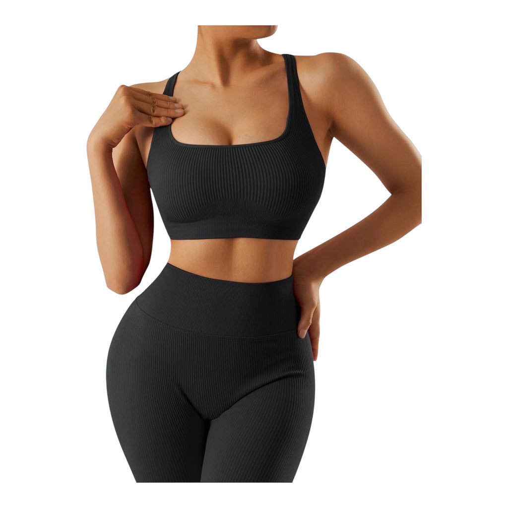 Ensemble Fitness Premium "RXRXCOCO" – Côtelé, Sans Couture & Sculptant